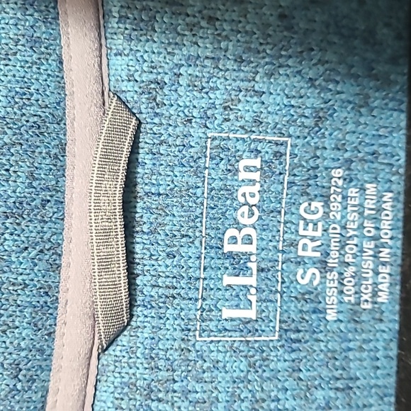 L.L.Bean quarter snap fleece sweatshirt size‎ small teal - Picture 7 of 12